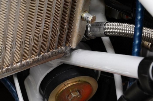 Oil Cooler Flange Before Modifications