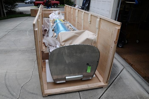 Unpacking Replacement Fuselage