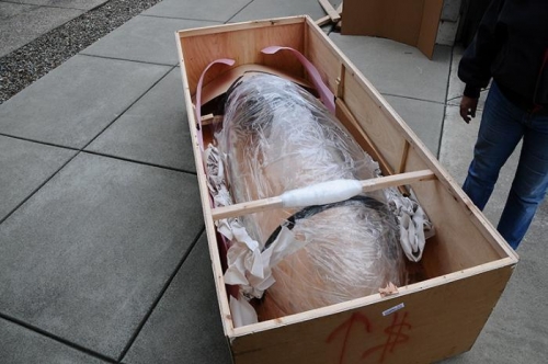 Unpacking Replacement Fuselage