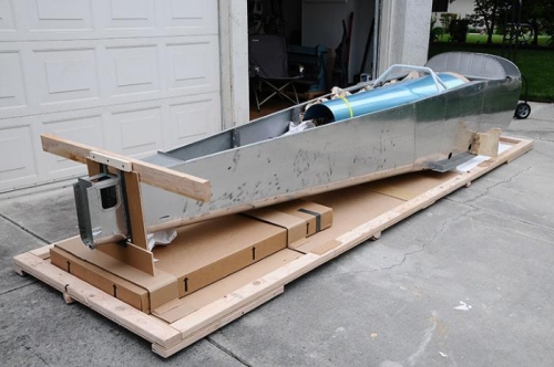 Unpacking Replacement Fuselage