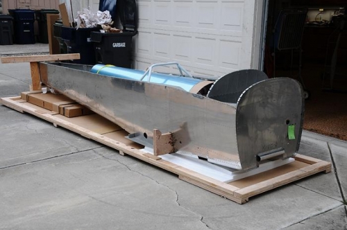 Unpacking Replacement Fuselage