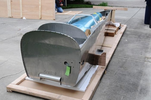 Unpacking Replacement Fuselage