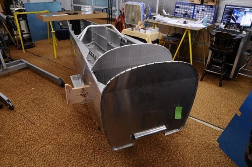 Unpacking Replacement Fuselage