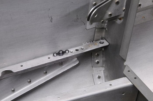 Flap Weldment, Motor & Sensor Mounted