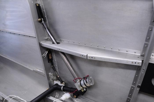 Flap Weldment, Motor & Sensor Mounted