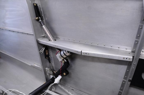 Flap Weldment, Motor & Sensor Mounted