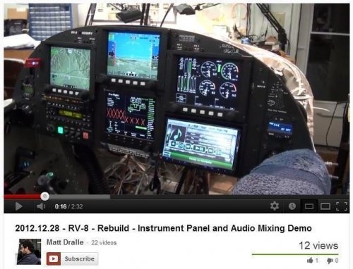 YouTube Video of Instrument Panel & Audio Operation
