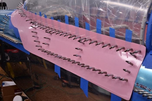 Right Side Skirt Cleco'd In Place