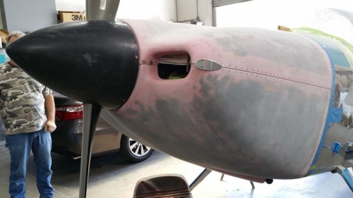 New Engine Cowling Finish Work