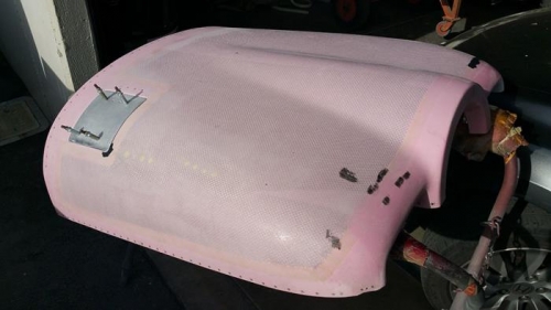 Engine Cowling Oil Door Finish Work