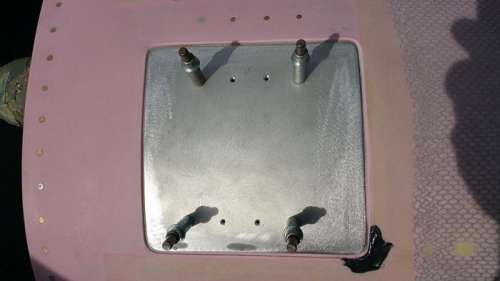 Engine Cowling Oil Door Finish Work