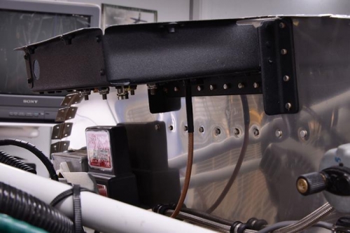 Riveting GPS Antenna Box To Firewall