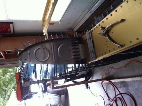 Outbard rib tank drilled to z bracket