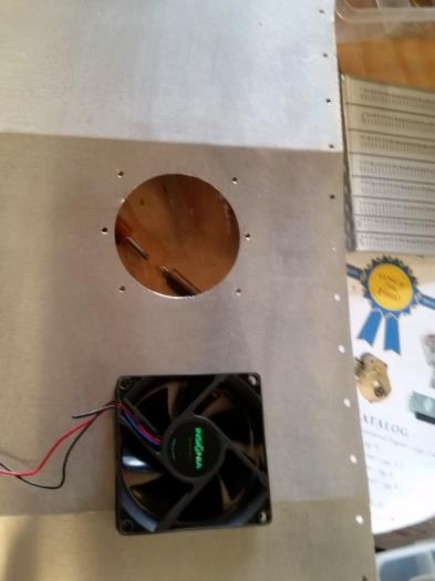 defrost hole and fan
