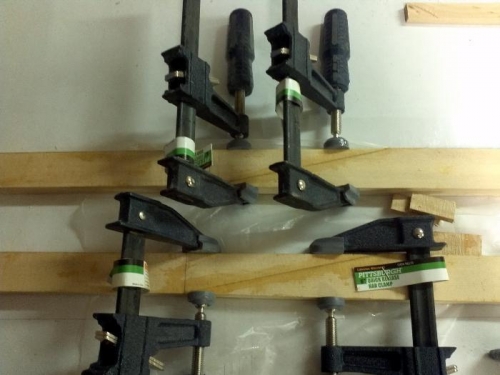 Major step - top longerons glue