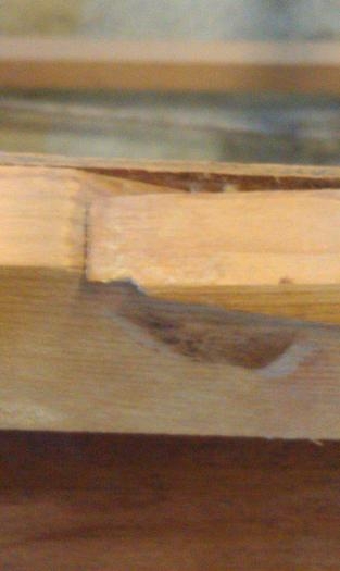 very important scarf joint on upper longeron