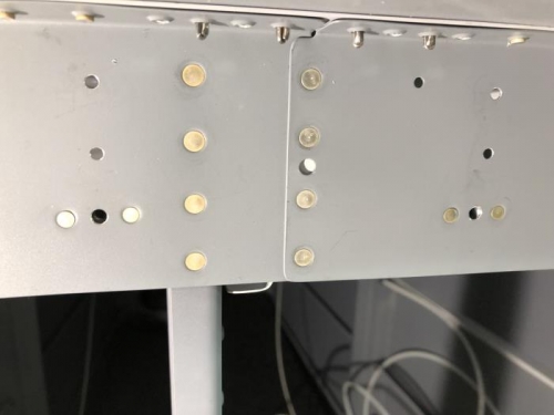 Stifferner riveted (right row of rivets)
