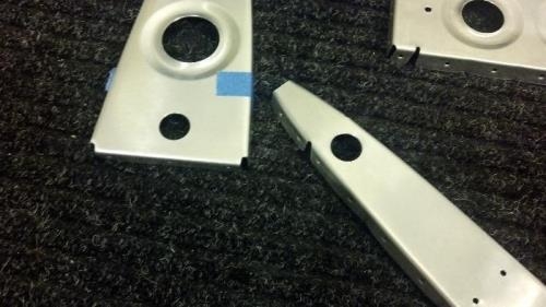 Enlarged the machine holes....