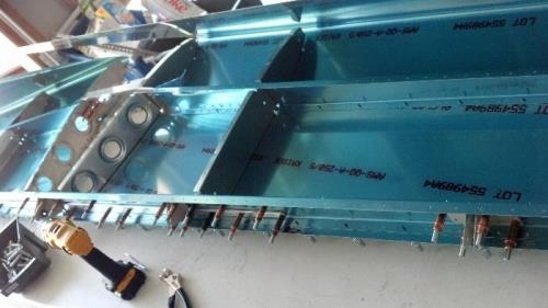 Skins coming off after final drilling