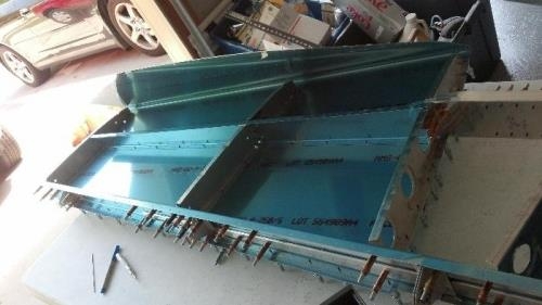 Another shot of the skins coming off