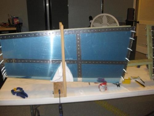 Left HS Skin Internal Riveting Complete (Bottom)