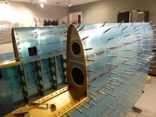 Right reinforcement strip drilled to LE