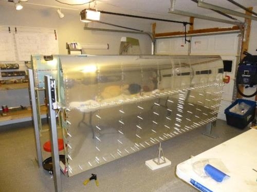 Ready for riveting the skins