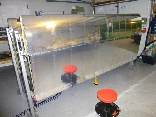 Left wing skins all done