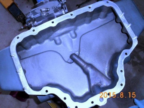 Sump after cleaning