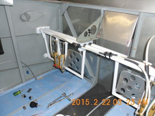 Brake tube Routing and secured to pedal assembly