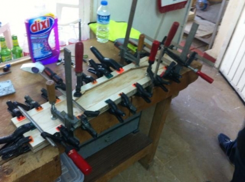 One of them glued together.