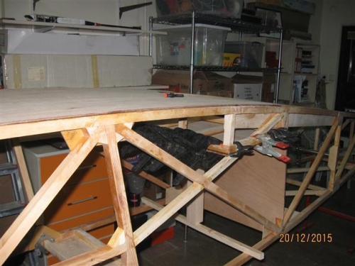 Rear seat epoxied side view