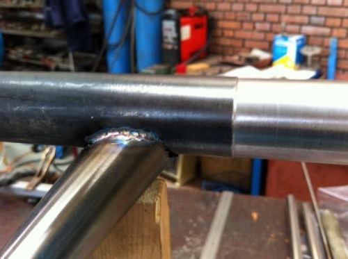 Axle welded