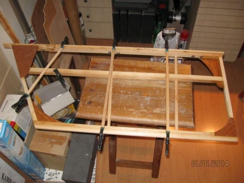 Right elevator upper ribs epoxied