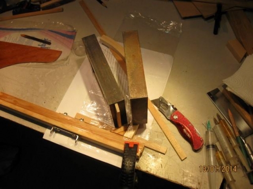 Fin tip epoxied in place