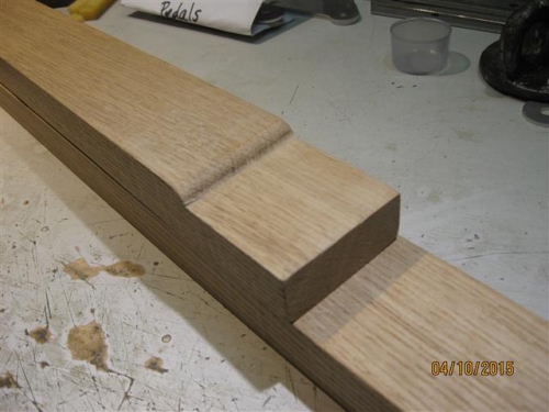 End of one Oak cross member