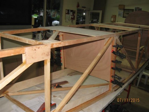 Rear seat back rear view