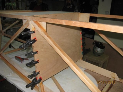 Rear seat back front view