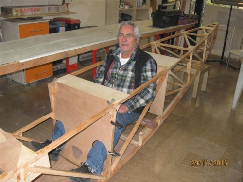 Myself sittng in incomplete pilot's seat