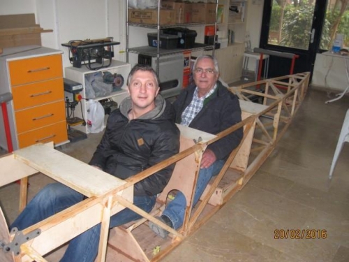 Yours truly in pilot's seat With Selim