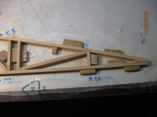 Rear of aileron bay rib.