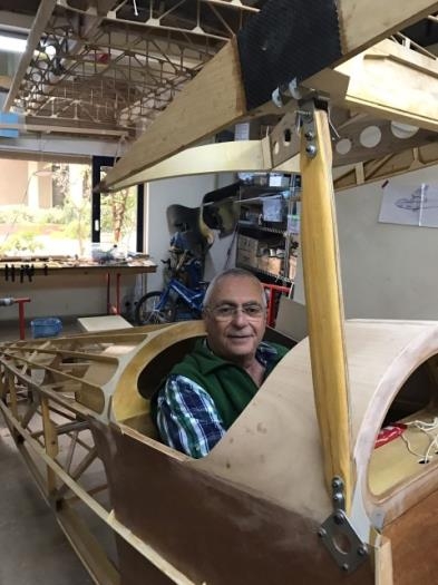 Happy in rear cockpit