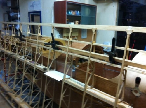 Aileron spars trial fit