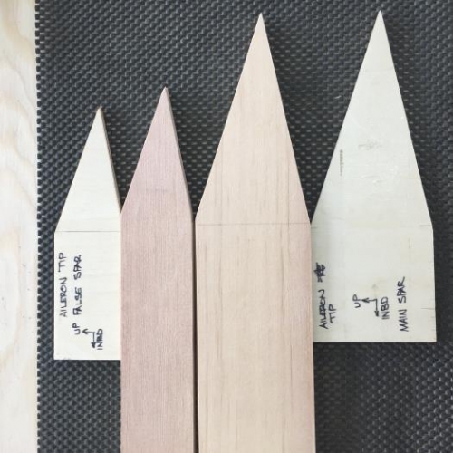 Milled Spars with Routing Templates