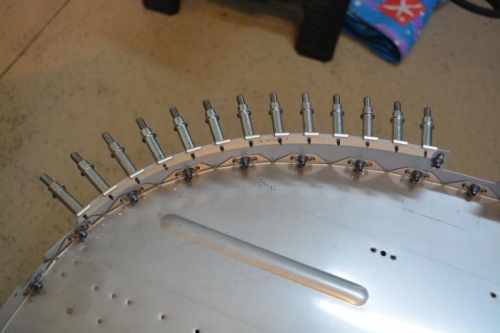 hinge drilled, clecoeing as I went