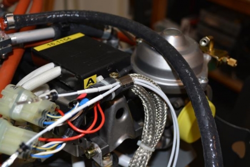 Ignition wires inplace