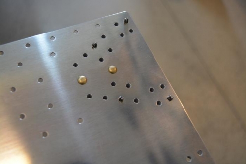 Final drilled all teh #30 holes and set the two AN470AD4-7 rivets
