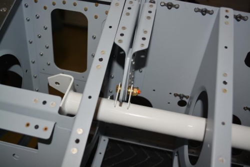 nut torqued and thread lock added