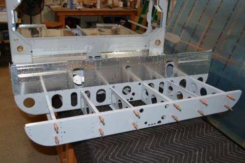 Front bulkhead clecoed in place