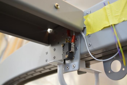 drill hole and attach wires